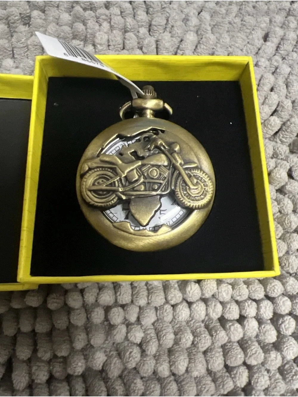 Invicta Motorcycle Pocket Watch 47mm, Bronze #79003 Motorcycle